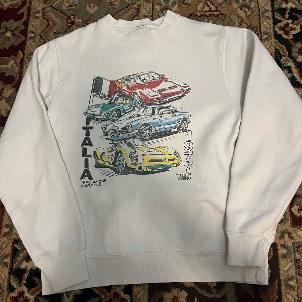 John Galt Italia racing crewneck sweatshirt (one size, fits small/medium)